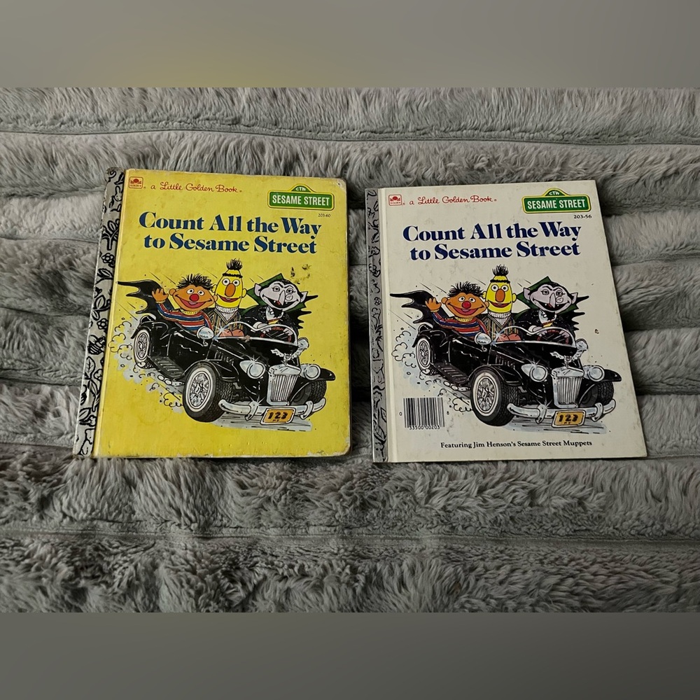 💜 Sesame Street Count All the Way to Sesame Street A Little Golden Book